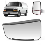 Mirror Glass Lower Left Driver Side For Chevy Express Gmc Savana Van 2003-2007. Fixed Price $33.98.