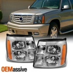 Fits 2002 Cadillac Escalade Halogen Type Headlights Lamps Light Replacement. Fixed Price $138.99.