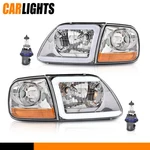 Led Drl Headlights + Corner Lights Fit For 97-03 Ford F150/99-02 Expedition. Fixed Price $71.45.