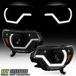 For 2012-2015 Toyota Tacoma Pickup Black Led Tube Projector Headlights Headlamps. Fixed Price $185.99.