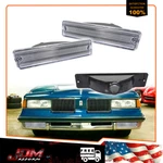For 81-88 Oldsmobile Cutlass Supreme Clear Front Bumper Parking Signal Lights 2x. Fixed Price $94.99.