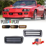 2pc Switchback Led Front Turn Signal Corner Drl Light For 1985-1992 Chevy Camaro. Fixed Price $74.99.