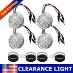 4x Watermelon Light White Red Led Clear Lens Flush Mount Side Marker Turn. Fixed Price $43.69.