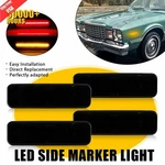 4x Smoked Led Front+rear Side Marker Lights For 72-74 & 84-87 Dodge Charger Us. Fixed Price $34.19.