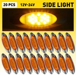 16led Amber Side Marker Clearance Turn Signal Light Trailer Truck Flatbed 20pcs. Fixed Price $81.69.