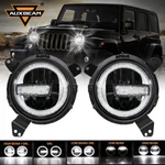 Auxbeam For Jeep Wrangler Gladiator Jl 2018-2022 9" Round Led Headlights W/ Drl. Fixed Price $169.99.