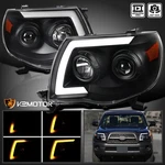 Fits 2005-2011 Toyota Tacoma Black Projector Headlight Led Sequential Switchback. Fixed Price $218.38.