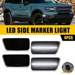 4x Front Rear Led Side White Marker For Light Ford 2021-23 Bronco Sport Big Bend. Fixed Price $37.99.