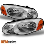 Fit 04-06 Chrysler Sebring Covertible & Sedan Chrome Replacement Headlights Pair. Fixed Price $112.98.