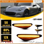 Dark Smoke Amber Sequential Led Side Marker Light Lamp For Mazda Mx5 Miata 2/4/6. Fixed Price $55.57.