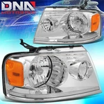 For 2004-2008 Ford F-150 Lincoln Mark Lt Factory Style Chrome/ Amber Headlights. Fixed Price $60.99.