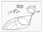 Genuine Mazda Turn Signal Light Assembly Eh47-51-060. Fixed Price $268.18.
