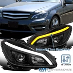 Black Fit 2012-2014 Benz W204 C250 C300 C350 Led Sequential Projector Headlights. Fixed Price $418.95.