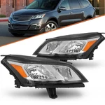 Oe Style Headlights For 2013-2017 Chevy Traverse Chrome Headlamps Lh+rh Sets. Fixed Price $149.99.