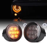 Xprite Smoke Lens Led Turn Signal Lights Assembly For 2007-2018 Jeep Wrangler Jk. Fixed Price $31.99.