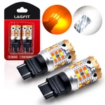 Lasfit 3157 Led Switchback Turn Signal Amber + Parking/drl Light Bulbs Clear 2x. Fixed Price $45.99.