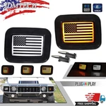 Smoke Lens Us Flag Switchback Led Drl Turn Signal Lights For 2003-2009 Hummer H2. Fixed Price $79.99.