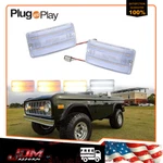 Clear Switchback Led Parking Sequential Signal Lights For 1969-1977 Ford Bronco. Fixed Price $49.99.