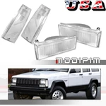Fit 1984-1996 Jeep Cherokee Clear Corner Signal Lights+bumper Lamps Left+right. Fixed Price $32.49.