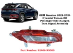 Oem 2022-2024 Hyundai Tucson Rh Right Side Tail Light Turn Signal 92406-n9000. Fixed Price $74.99.