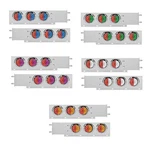 Stainless Steel Spring Loaded Light Bar W/6x Dual Color 19 Led Lights & Visors. Fixed Price $371.24.