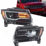 Vland Full Led Headlights For 2011 2012 2013 Jeep Grand Cherokee W/sequential. Fixed Price $279.44.