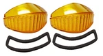 New Amber Parking Lamp Light Lens + Gaskets 1951-52 Ford Pickup Truck. Fixed Price $22.00.