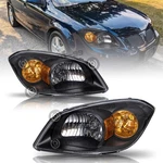 For 2005-2010 Chevy Cobalt 07-10 Pontiac G5 Black Headlights Left+ Right Pairs. Fixed Price $65.99.