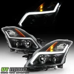 For 2007-2009 Nissan Altima Sedan Black Led Tube Projector Headlights Headlamps. Fixed Price $249.99.