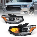For 2018-2021 Chevy Traverse Headlight Pair - Hid/xenon Projector W/ Led Drl. Fixed Price $142.99.