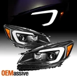 Fits 2013 2014 2015 2016 Ford Escape Light Bar Projector Headlights Pair - Black. Fixed Price $209.98.