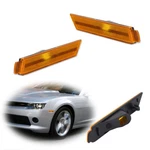 For Chevy Camaro 2010-2015 Front Bumper Side Marker Light Reflector Amber Covers. Fixed Price $12.99.