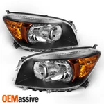 Black Fits 2006 2007 2008 Toyota Rav4 Headlights Lamps Pair Left+right 06 07. Fixed Price $78.99.