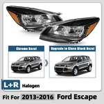 For 2013-2016 Ford Escape Halogen Headlight W/black Housing Left+right Pair. Fixed Price $149.00.