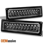 Fits Black 88-98 Chevy Gmc C10 C/k Sierra Silverado Led Bumper Signal Lights Set. Fixed Price $48.99.