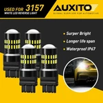 4x Auxito 3157 3156 6000k Led Reverse Backup Light Bulbs 2400lm Super Bright. Fixed Price $19.94.