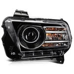 1pcs Left Black Headlight Assembly For Ford Mustang 13-14 Dr3z13008d Fo2518113. Fixed Price $178.00.