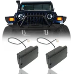 12v White Drl Turn Signals W/ Amber Led Light For Jeep Wrangler Tj 1997-2006. Fixed Price $21.85.