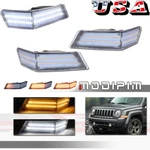2pcs Clear Left & Right Corner Lights Drl Turn Signal For Jeep Patriot 2007-2017. Fixed Price $54.99.