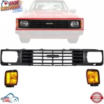 New Front Black Grille And Park Light Left Right 3pc For 1984-1986 Toyota Pickup. Fixed Price $172.33.