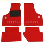 Fiat 500 600 All Red Floor Mats Set 1957-75 New. Fixed Price $125.00.