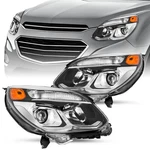 For 2016-2017 Chevy Equinox Halogen Headlights Chrome Headlamps Assembly Pair. Fixed Price $116.49.