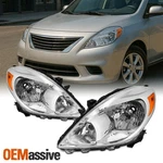 For 2012-2014 Nissan Versa Sedan Halogen Type Headlight Oe Style Chrome Pair/set. Fixed Price $138.98.