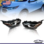 For 2018-2021 Chevy Equinox Hid/xenon Headlamps W/ Led Drl Headlights Lh+rh. Fixed Price $165.74.