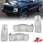 4x Clear Front Signal+side Marker Light For 84-96 Jeep Cherokee & 86-92 Comanche. Fixed Price $34.99.