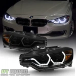 Black Smoke 2012-2015 Bmw F30 328i 335i Sedan Led 3d Drl 2 Projector Headlights. Fixed Price $389.99.