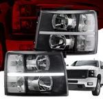 Led Drl Headlights Fit For 2007-2014 Chevy Silverado 1500 2500 3500 Black Clear. Fixed Price $112.26.