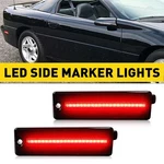 Led Rear Bumper Side Marker Red Lights Lamps Lh+rh For 93-02 Chevy Camaro Smoked. Fixed Price $18.04.