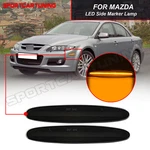 For 2003-2008 Mazda 6 Smoked Lens Led Front Bumper Side Marker Lights Lamp Amber. Fixed Price $39.59.