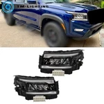 For Nissan Frontier 2022-2024 Headlights Led Left+right Side Clear Black W/drl. Fixed Price $554.82.